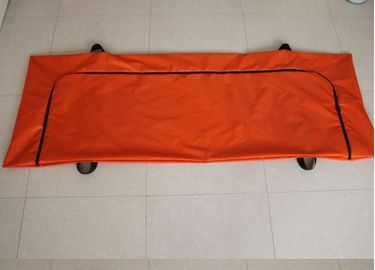 สีส้มผู้ใหญ่ชาย ISO9001 ถุงศพตายง่ายต่อการย้ายของ 200 * 73cm