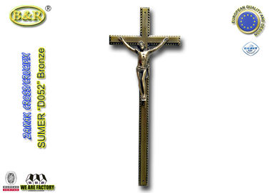ผู้ใหญ่ Zinc โลงโลงศพ Cross และโลงศพตกแต่ง D052 สไตล์ยุโรป 44 * 17.5cm zamak crucifix สีบรอนซ์โบราณ